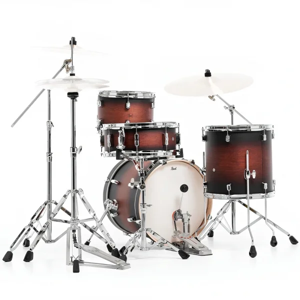 PEARL DMP984/C260 Decade Maple Satin Brown Burst 4 Parça (18B/12T/14F/14S) Aksamlı Akustik Davul Seti