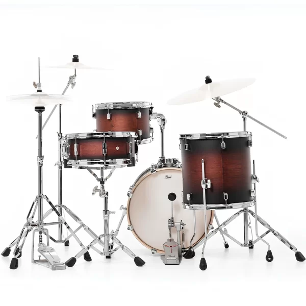 PEARL DMP984/C260 Decade Maple Satin Brown Burst 4 Parça (18B/12T/14F/14S) Aksamlı Akustik Davul Seti