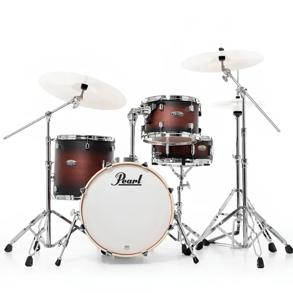PEARL DMP984/C260 Decade Maple Satin Brown Burst 4 Parça (18B/12T/14F/14S) Aksamlı Akustik Davul Seti