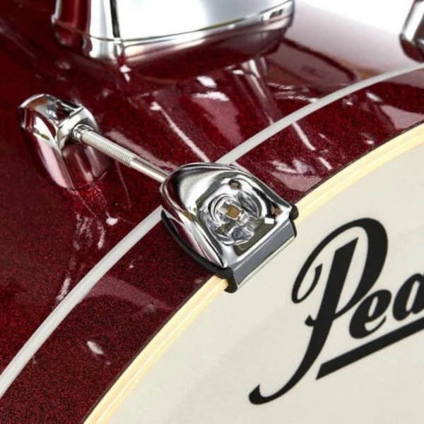 PEARL EXX705NBR/C704 - Export Black Cherry Glitter 5 Parça (20B/10T/12T/14F/14S) Aksamlı& Zilli Akustik Davul Seti