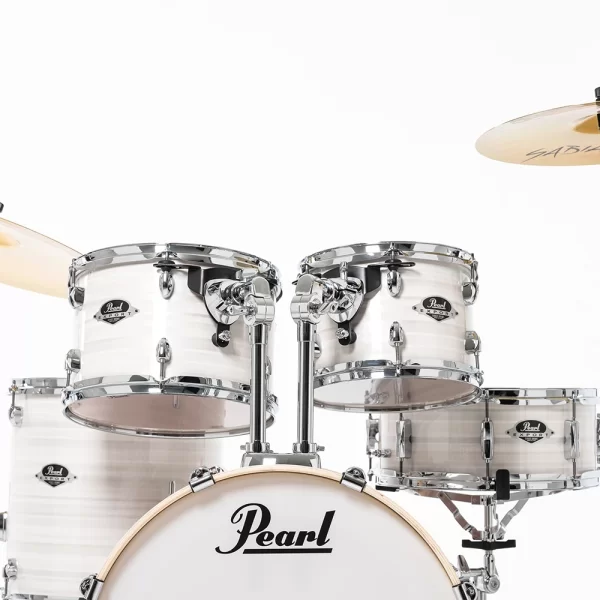 PEARL EXX705NBR/C777 Export EXX Slipstream White 5 Parça (20B/10T/12T/14F/14S) HWP-834 Aksam Setli ve Sabian SBR Zil Setli Akustik Davul Seti