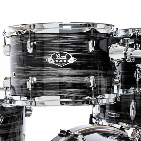 PEARL EXX705NBR/C778 Export EXX Graphite Silver Twist 5 Parça (20B/10T/12T/14F/14S) HWP-834 Aksam Setli ve Sabian SBR Zil Setli Akustik Davul Seti