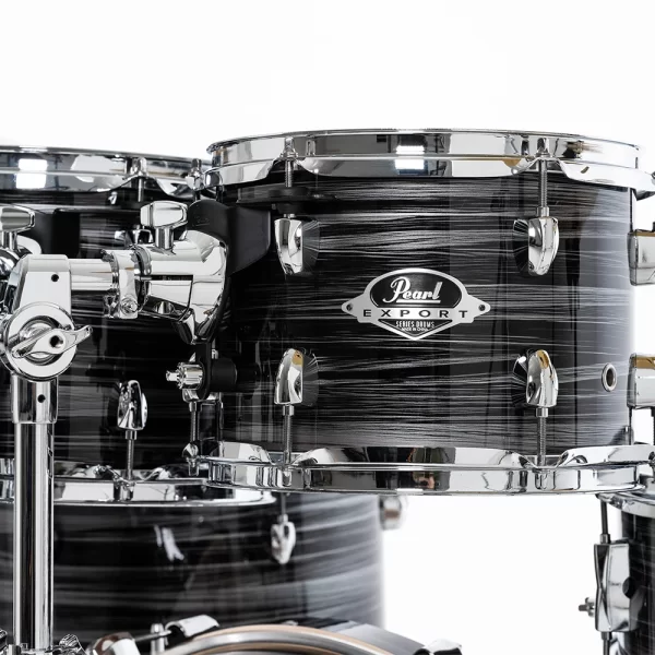 PEARL EXX705NBR/C778 Export EXX Graphite Silver Twist 5 Parça (20B/10T/12T/14F/14S) HWP-834 Aksam Setli ve Sabian SBR Zil Setli Akustik Davul Seti