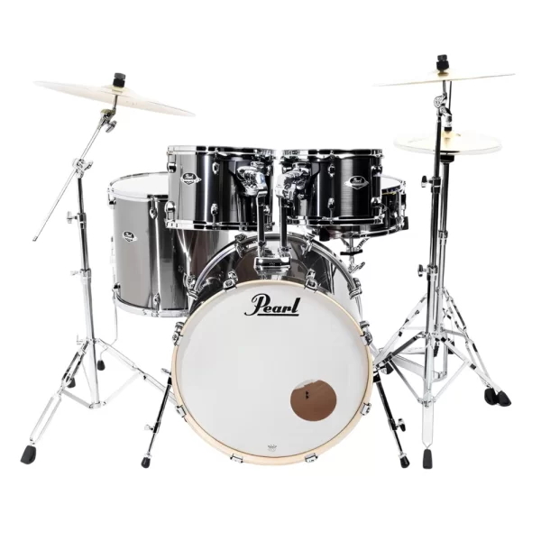 PEARL EXX725BR/C21 Export EXX Smokey Chrome 5 Parça (22B/12T/13T/16F/14S) Aksamlı ve Zilli Akustik Davul Seti