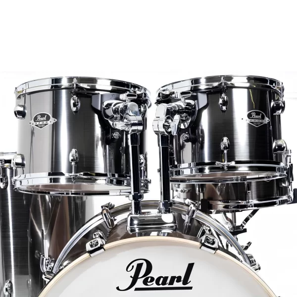 PEARL EXX725BR/C21 Export EXX Smokey Chrome 5 Parça (22B/12T/13T/16F/14S) Aksamlı ve Zilli Akustik Davul Seti