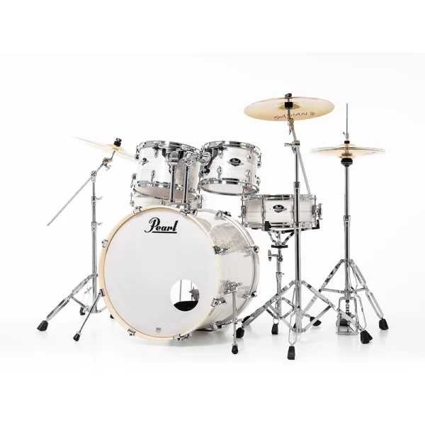PEARL EXX725SBR/C777 Export EXX Slipstream White 5 Parça (22B/10T/12T/16F/14S) HWP-834 Aksam Setli ve Sabian SBR Zil Setli Akustik Davul Seti