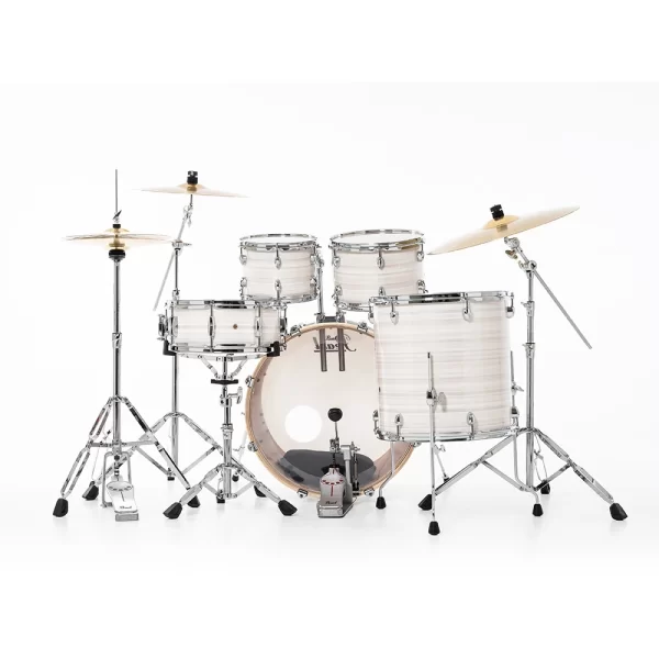 PEARL EXX725SBR/C777 Export EXX Slipstream White 5 Parça (22B/10T/12T/16F/14S) HWP-834 Aksam Setli ve Sabian SBR Zil Setli Akustik Davul Seti