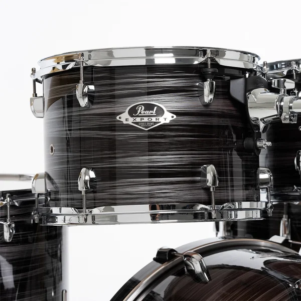 PEARL EXX725SBR/C778 Export EXX Graphite Silver Twist 5 Parça (22B/10T/12T/16F/14S) HWP-834 Aksam Setli ve Sabian SBR Zil Setli Akustik Davul Seti