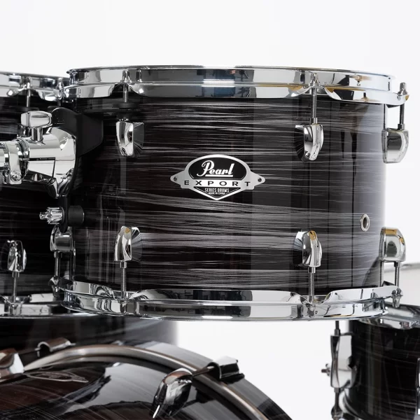 PEARL EXX725SBR/C778 Export EXX Graphite Silver Twist 5 Parça (22B/10T/12T/16F/14S) HWP-834 Aksam Setli ve Sabian SBR Zil Setli Akustik Davul Seti