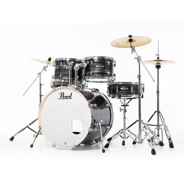 PEARL EXX725SBR/C778 Export EXX Graphite Silver Twist 5 Parça (22B/10T/12T/16F/14S) HWP-834 Aksam Setli ve Sabian SBR Zil Setli Akustik Davul Seti