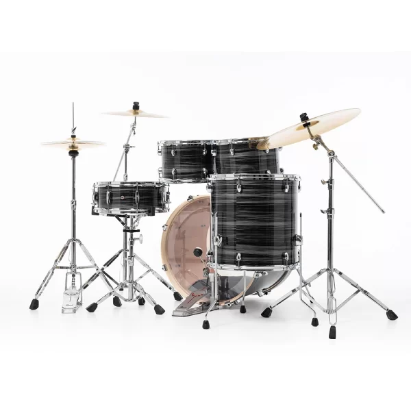 PEARL EXX725SBR/C778 Export EXX Graphite Silver Twist 5 Parça (22B/10T/12T/16F/14S) HWP-834 Aksam Setli ve Sabian SBR Zil Setli Akustik Davul Seti