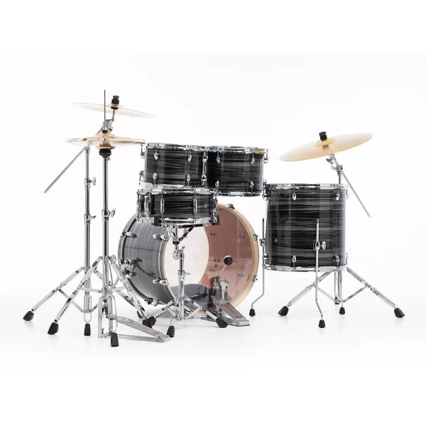 PEARL EXX725SBR/C778 Export EXX Graphite Silver Twist 5 Parça (22B/10T/12T/16F/14S) HWP-834 Aksam Setli ve Sabian SBR Zil Setli Akustik Davul Seti