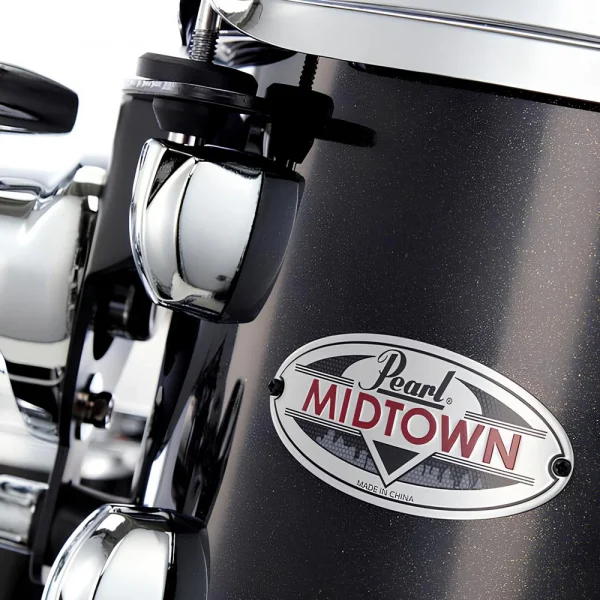 PEARL MDT764P/C701 Midtown Serisi Black Gold Sparkle 4 Parça (16B/10T/13F/13S) Akustik Davul Seti