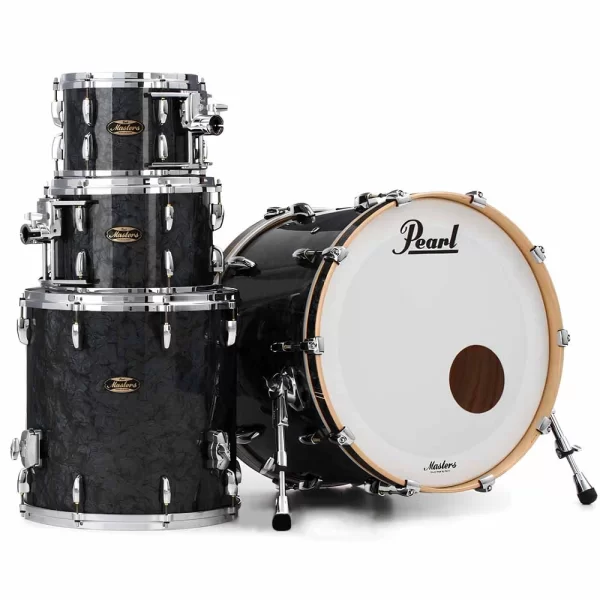 PEARL MMG924XSP/C421 Masters Maple Gum Black Diamond 4 Parça (22B/10/12/16F) Akustik Davul Seti