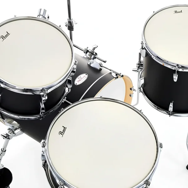PEARL MT564/C-D752 Midtown Serisi Matte Black 4 Parça (16B/10T/13F/13S) Akustik Davul Seti
