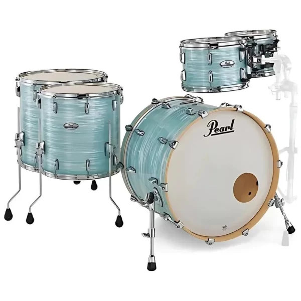 PEARL PMX925XSP/C414 Professional Ice Blue Oyster 5 Parça (22B/10T/12T/14F/16F) Akustik Davul Seti