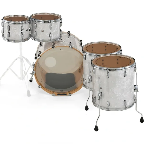 PEARL PMX925XSP/C448 Professional White Marine Pearl 5 Parça (22B/10T/12T/14F/16F) Akustik Davul Seti
