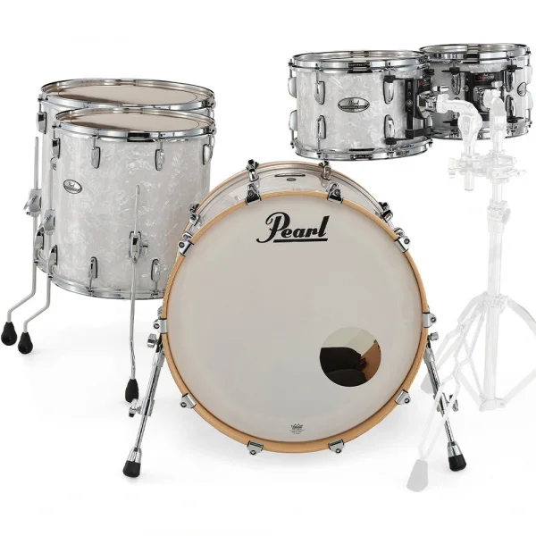 PEARL PMX925XSP/C448 Professional White Marine Pearl 5 Parça (22B/10T/12T/14F/16F) Akustik Davul Seti