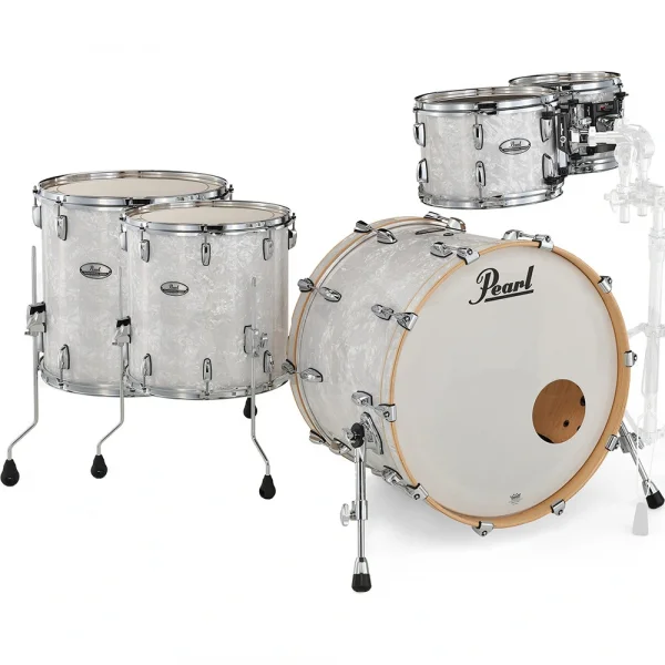 PEARL PMX925XSP/C448 Professional White Marine Pearl 5 Parça (22B/10T/12T/14F/16F) Akustik Davul Seti