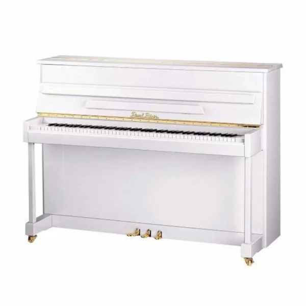 Pearl River UM115 M5 Silent Akustik Duvar Piyanosu (Parlak Beyaz)