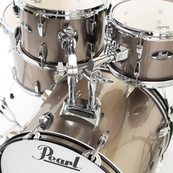 PEARL RS505BC/C707 Roadshow Bronze Metallic 5 Parça (20B/10T/12T/14F/14S) Aksamlı ve Sabian Zilli Akustik Davul Seti