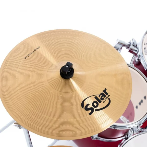 PEARL RS505C/C747 Roadshow Matte Red 5 Parça (20B/10T/12T/14F/14S) Aksamlı &amp; Zilli Akustik Davul Seti