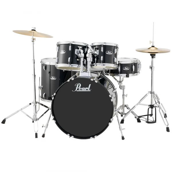 PEARL RS525SC/C31 Roadshow Jet Black 5 Parça (22B/10T/12T/16F/14S)Aksamlı ve Zilli Akustik Davul Seti