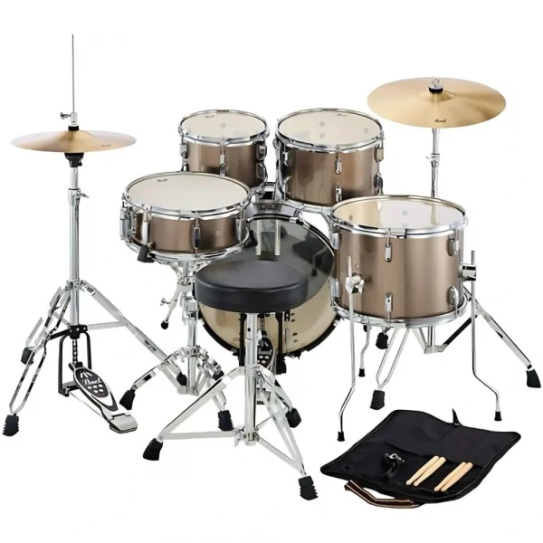 PEARL RS585BC/C707 Roadshow Bronz Metalik 5 Parça (18B10T12T14F13S) Akustik Davul Seti