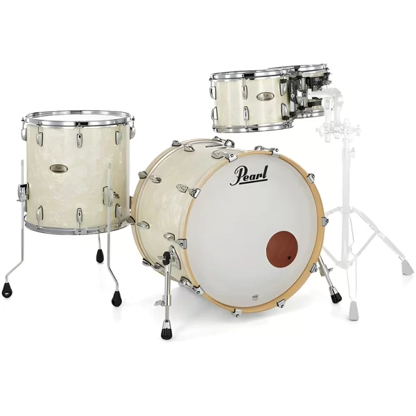 PEARL STS904XP/C405 - Session Studio Select Nicotine White Marine Pearl 4 Parça (20B/10T/12T/14F) Akustik Davul Seti