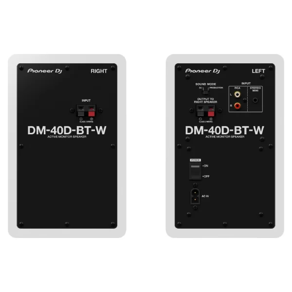 PIONEER DJ by ALPHATHETA DM-40D-BT-W Bluetooth Referans Monitörü (Beyaz) (Çift)