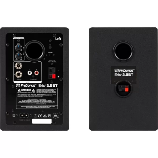 PreSonus Eris 3.5 BT MK II Yeni Nesil, Bluetooth 5.0 Bağlantılı 3.5 2-Yollu aktif stüdyo monitor (Çift)