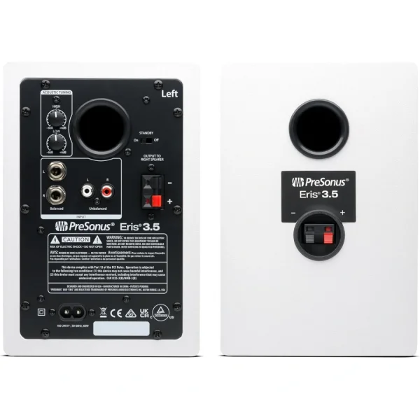 PreSonus Eris 3.5 MK II (Beyaz) 3.5 2-Yollu aktif stüdyo monitor (Çift) - Sınırlı sayıda özel üretim.