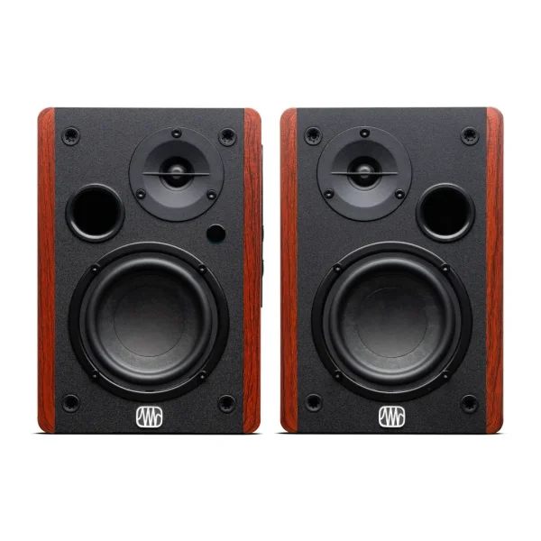 PreSonus Eris Accent BT Yeni Nesil, Bluetooth destekli, Bookshelf monitor - 4" Aktif, ahşap panelli (Çift)