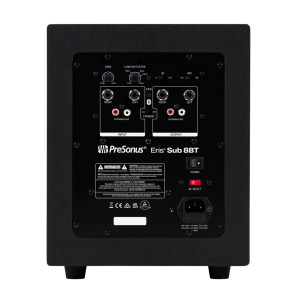 PreSonus Eris Sub 8 BT Yeni Nesil, Bluetooth Bağlantılı, 8 aktif stüdyo sub bass