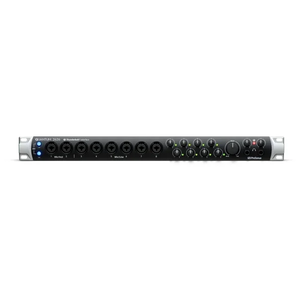 PreSonus Quantum 2626 Yeni nesil, 8 Preamp, Thunderbolt 3, 26 giriş/çıkış, Multi-platform profesyonel ses kartı