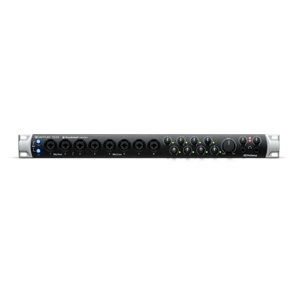 PreSonus Quantum 2626 Yeni nesil, 8 Preamp, Thunderbolt 3, 26 giriş/çıkış, Multi-platform profesyonel ses kartı