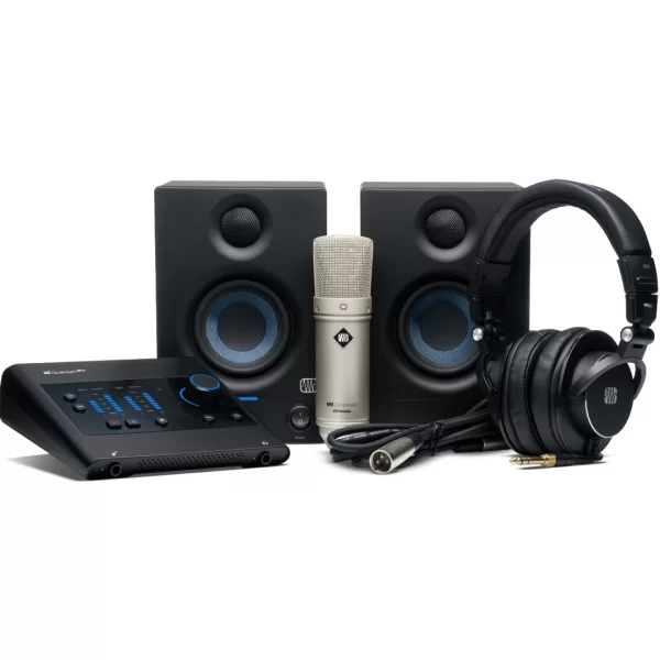 PreSonus Quantum ES Ultimate Bundle Profesyonel Kayıt Seti (Ses kartı, Kulaklık, Mikrofon, Hoparlör ve Yazılım)