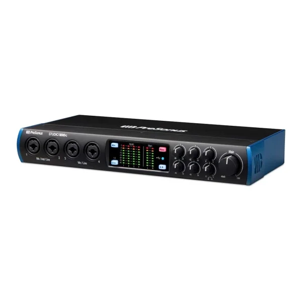 PreSonus Studio 1810c Yeni nesil 18 Giriş / 8 Çıkış, 4 mikrofon girişli USB-C ses kartı