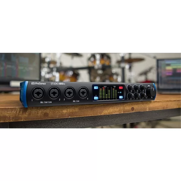 PreSonus Studio 1810c Yeni nesil 18 Giriş / 8 Çıkış, 4 mikrofon girişli USB-C ses kartı