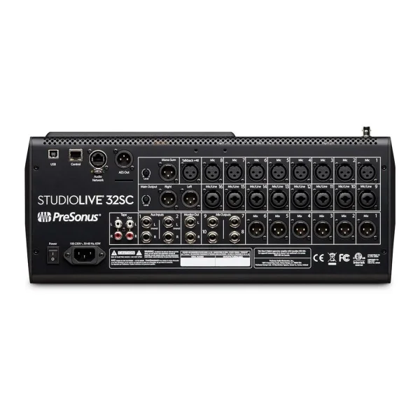 PreSonus StudioLive 32SC 16 preamp, yeni nesil dijital mixer (16 Fader / 40 Miks Kanal)