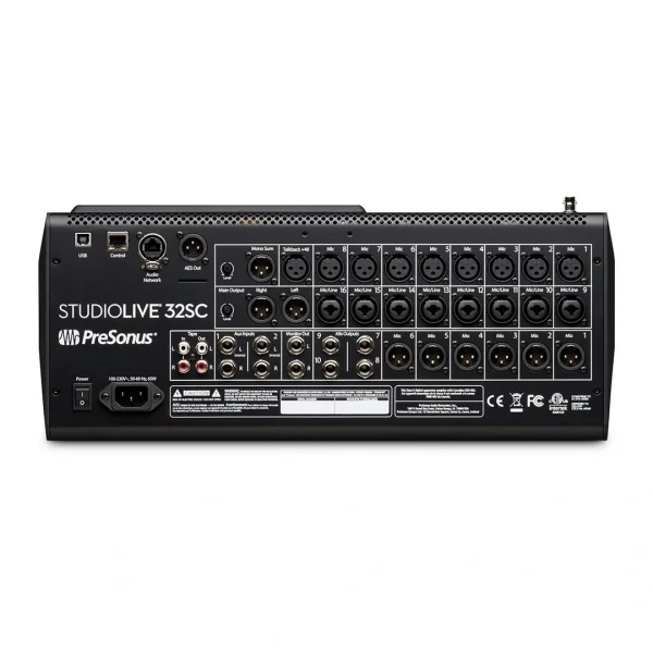 PreSonus StudioLive 32SC 16 preamp, yeni nesil dijital mixer (16 Fader / 40 Miks Kanal)