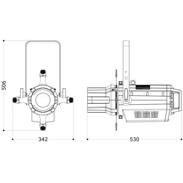 Prolights EclProfile HD LED Profil Spot 200W, 5000K, White Base (ECLHDDYWH)