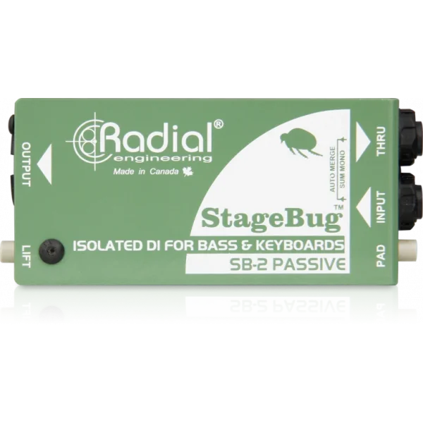 Radial SB-2 Passive Bas-akustik ve Klavye için pasif Di-box