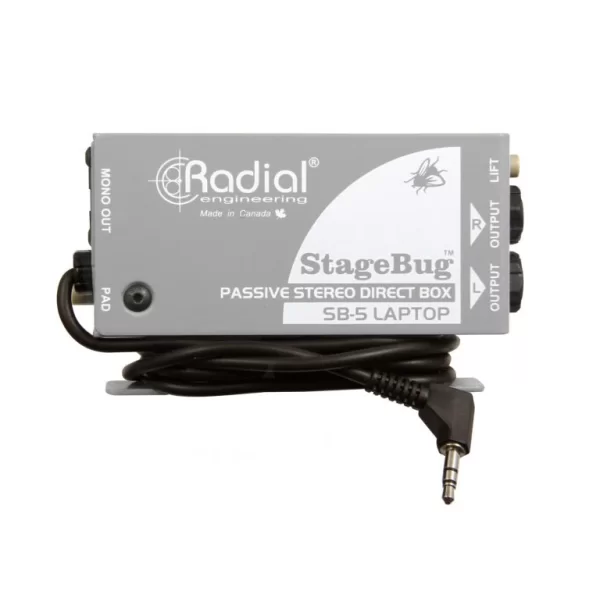 Radial SB-5 StageBug Compact Passive Stereo Direct Box For Laptops & Mobile Devices