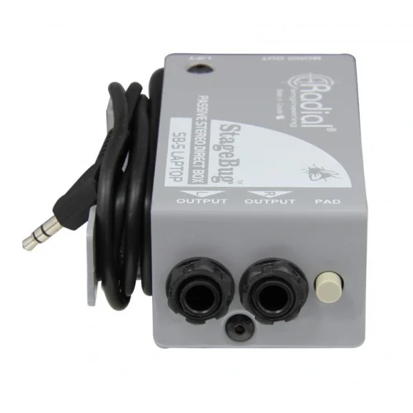 Radial SB-5 StageBug Compact Passive Stereo Direct Box For Laptops & Mobile Devices