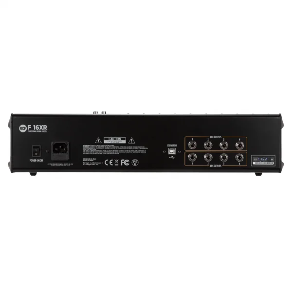 RCF F 16XR 16 Kanal Ses Mikseri 10 Mikrofon 4 Stereo Kanal