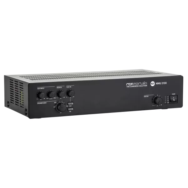 RCF MMU 3100 Konferans Sistemi Merkez Ünitesi CAT5 Bağlantı, 160W/100V Mixer-Ampli