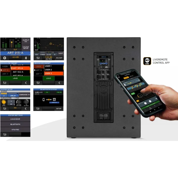 RCF SUB 15-AX 15 Aktif Subwoofer 2200W APP Control