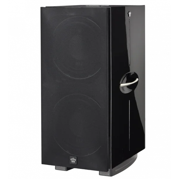 REL 212 Black Label Subwoofer siyah Grill ile gelir