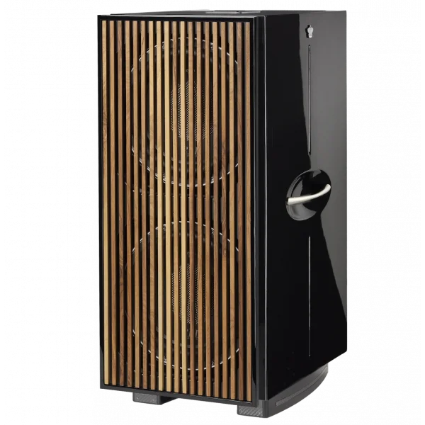 REL 212 Black Label Subwoofer siyah Grill ile gelir